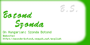 botond szonda business card